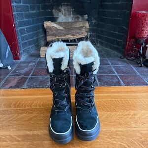 Sorel Women’s Tivoli IV Tall Black Waterproof Winter Boots, Size 9